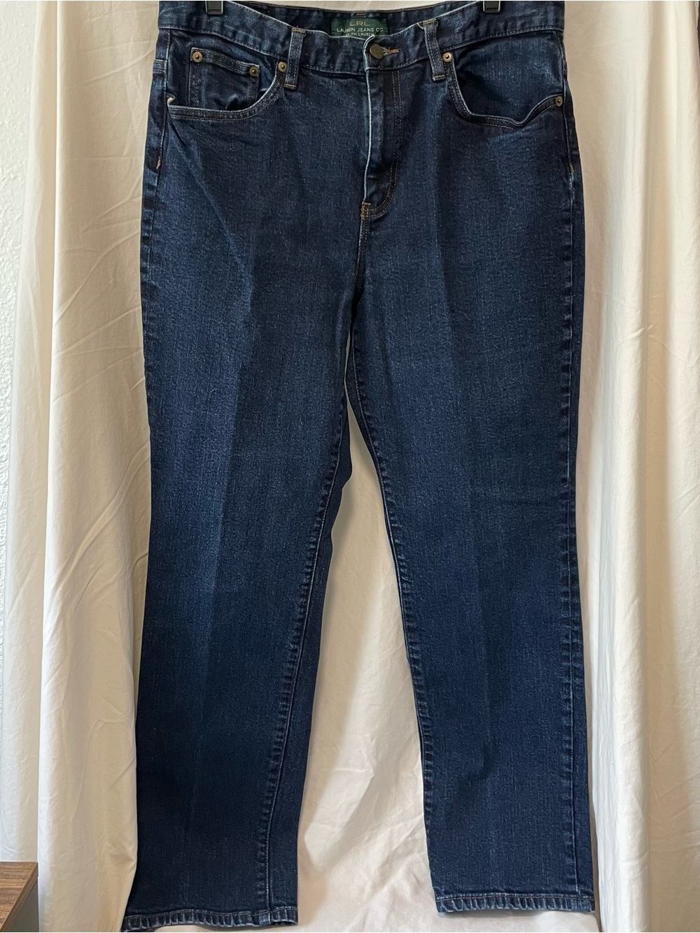 Lauren Ralph Lauren Dark Indigo Straight Leg Jeans